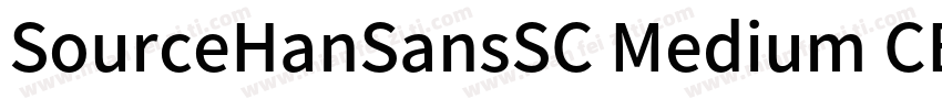 SourceHanSansSC Medium CBpc EUC H字体转换